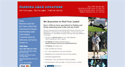 Desktop Screenshot of floridaleaklocators.com