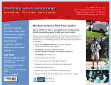 Tablet Screenshot of floridaleaklocators.com